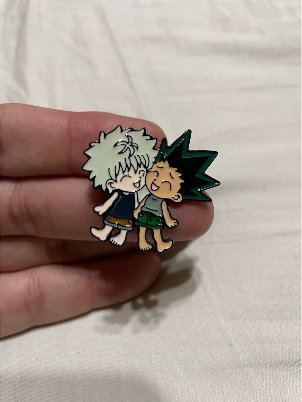 Hunter x hunter gon freecss and killua zoldyck enamel pin brooch anime cute